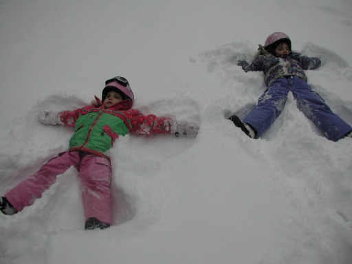 snow angels form